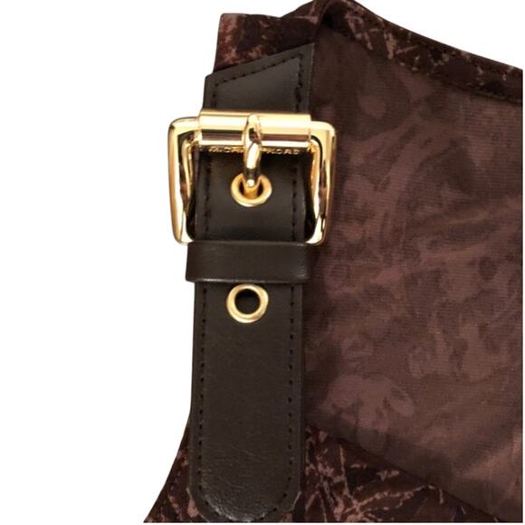 Michael Kors Cowl Neck Leather Strap Shift Dress Petite Medium New - Picture 3 of 4